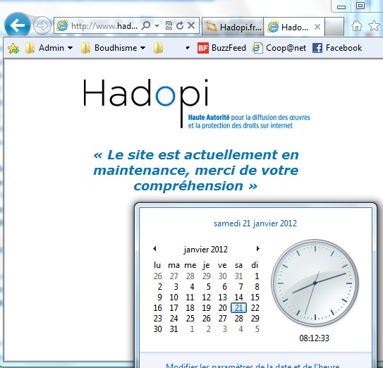 Hadopi.fr est offline suite a une attaque des anonymous